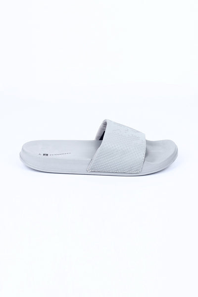 Rubber Sliders With Textured Strap Detail