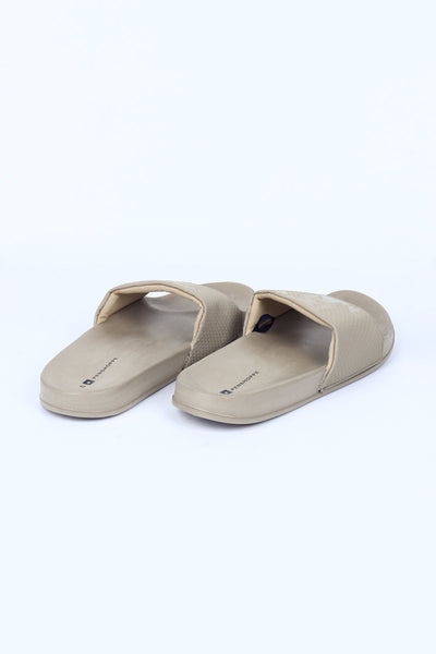 Rubber Sliders With Textured Strap Detail