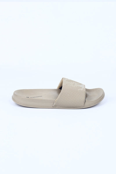 Rubber Sliders With Textured Strap Detail