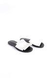 Pleated Slide Flat Sandals
