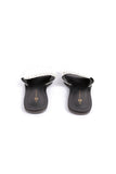 Pleated Slide Flat Sandals