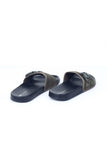 Rubber Sliders With Strap Detail