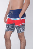 Regular Fit Board Shorts With Elasticised Waistband