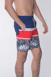 Regular Fit Board Shorts With Elasticised Waistband
