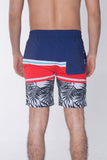 Regular Fit Board Shorts With Elasticised Waistband