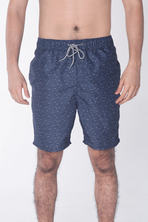 Regular Fit Board Shorts With Elasticised Waistband