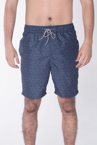 Regular Fit Board Shorts With Elasticised Waistband