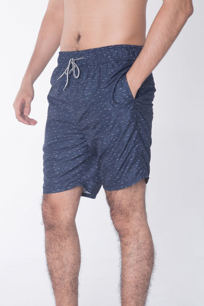 Regular Fit Board Shorts With Elasticised Waistband