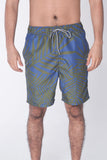 Regular Fit Board Shorts With Elasticised Waistband