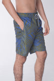 Regular Fit Board Shorts With Elasticised Waistband
