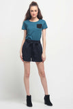 Semi Fit Tee With Pocket Detail