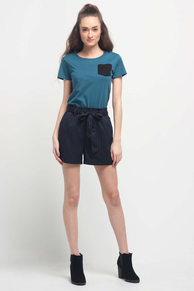 Semi Fit Tee With Pocket Detail