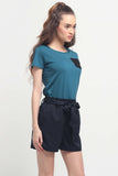 Semi Fit Tee With Pocket Detail