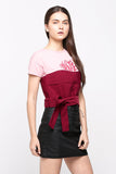 Tube Top With Self Fabric Tie Detail