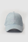 Varsity Baseball Cap With Text Embroidery