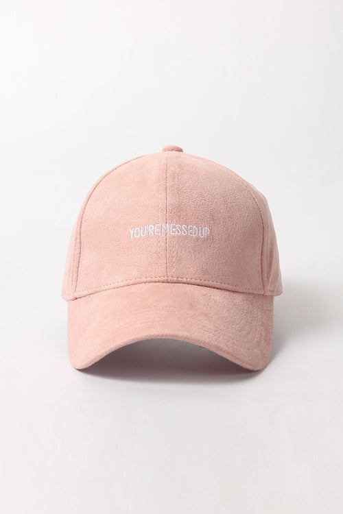 Varsity Baseball Cap With Text Embroidery