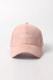 Varsity Baseball Cap With Text Embroidery