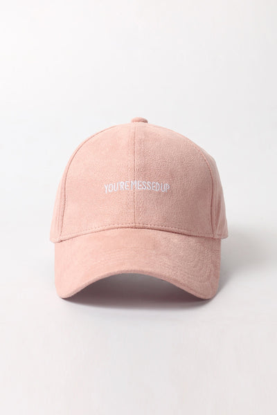 Varsity Baseball Cap With Text Embroidery