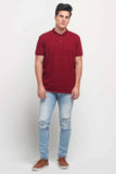 Relaxed Fit Polo Shirt With All-Over Print
