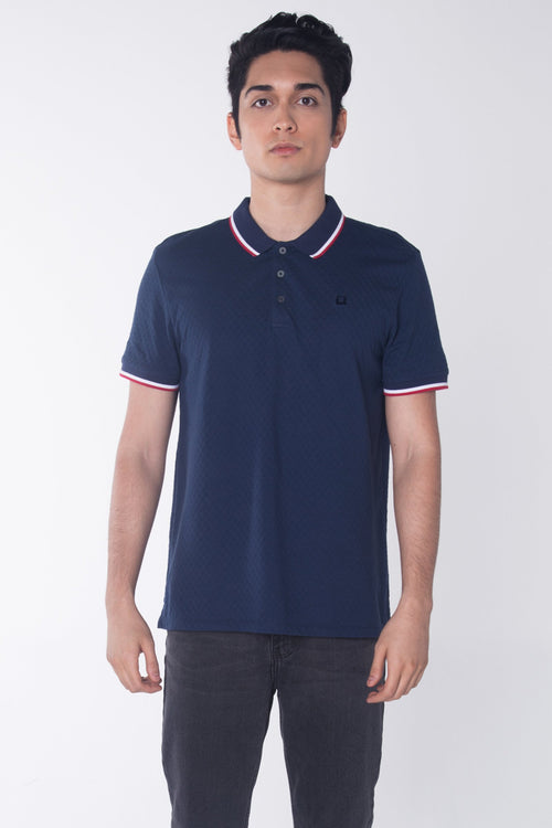 Relaxed Fit Polo Shirt With Tipping