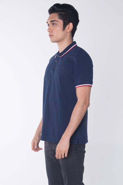 Relaxed Fit Polo Shirt With Tipping