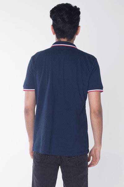 Relaxed Fit Polo Shirt With Tipping