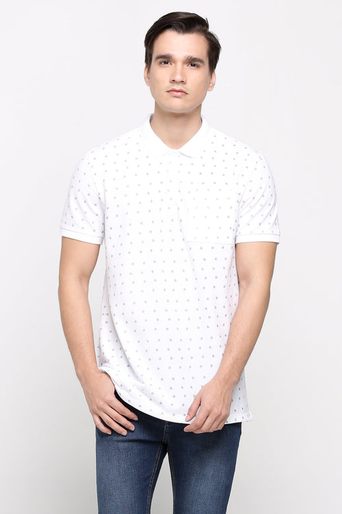 Polo Shirt With All-Over Print