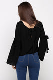 Blouse with Bell Sleeve Detail
