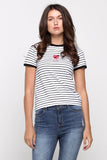 Relaxed Fit Tee With Embroidery