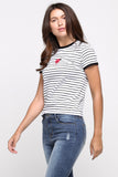 Relaxed Fit Tee With Embroidery