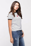 Relaxed Fit Tee With Embroidery