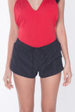 Pull-on Board Shorts with Criss-Cross Side Detail