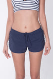 Pull-on Board Shorts with Criss-Cross Side Detail