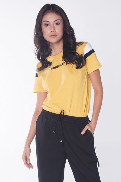 Relaxed Fit Tee With Cut & Sew Panel
