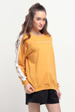 Boyfriend Fit Pullover With Graphic Print