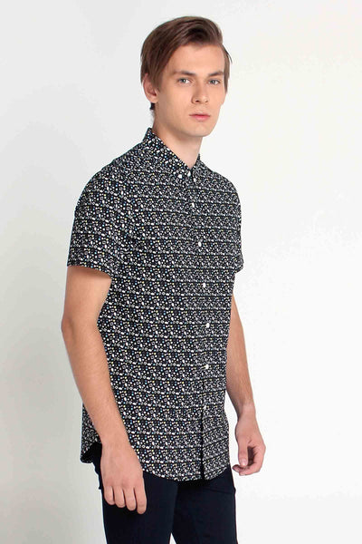 Poplin Shirt With All-Over Print