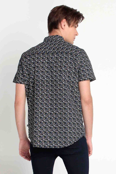 Poplin Shirt With All-Over Print