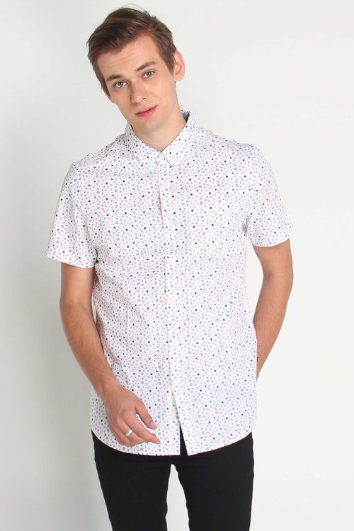 Poplin Shirt With All-Over Print