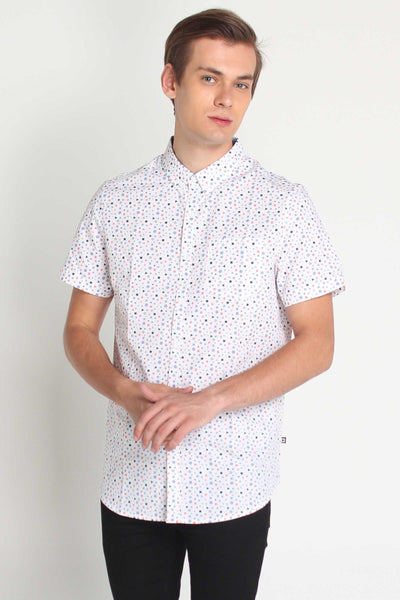 Poplin Shirt With All-Over Print