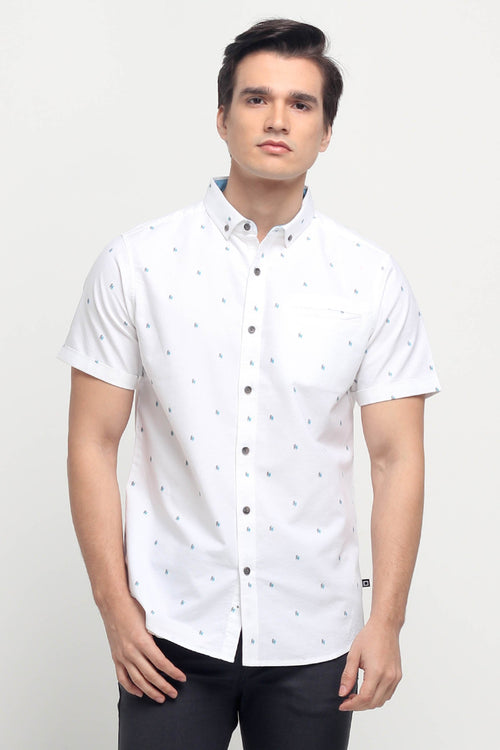 Oxford Shirt With All-Over Print