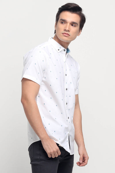 Oxford Shirt With All-Over Print