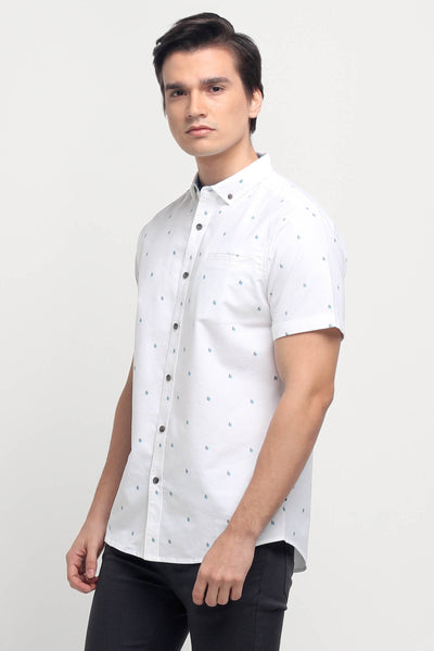 Oxford Shirt With All-Over Print