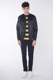 Printed Bomber Jacket With Pocket Detail
