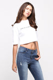 Boxy Tee With Embroidery