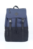 Synthetic Leather Backpack With Multiple Pockets