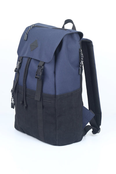 Synthetic Leather Backpack With Multiple Pockets