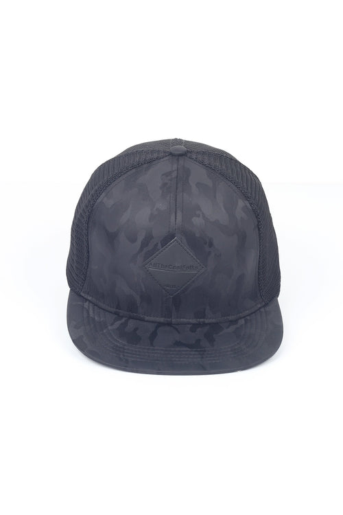 Suede Trucker Cap With Patch