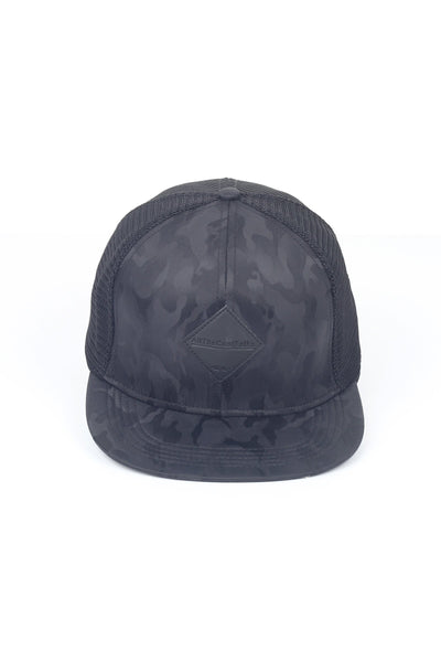 Suede Trucker Cap With Patch