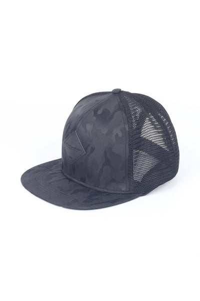 Suede Trucker Cap With Patch