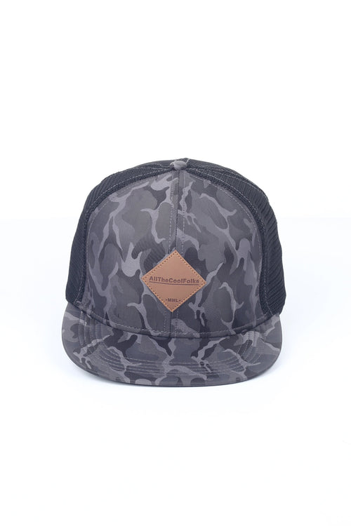 Suede Trucker Cap With Patch